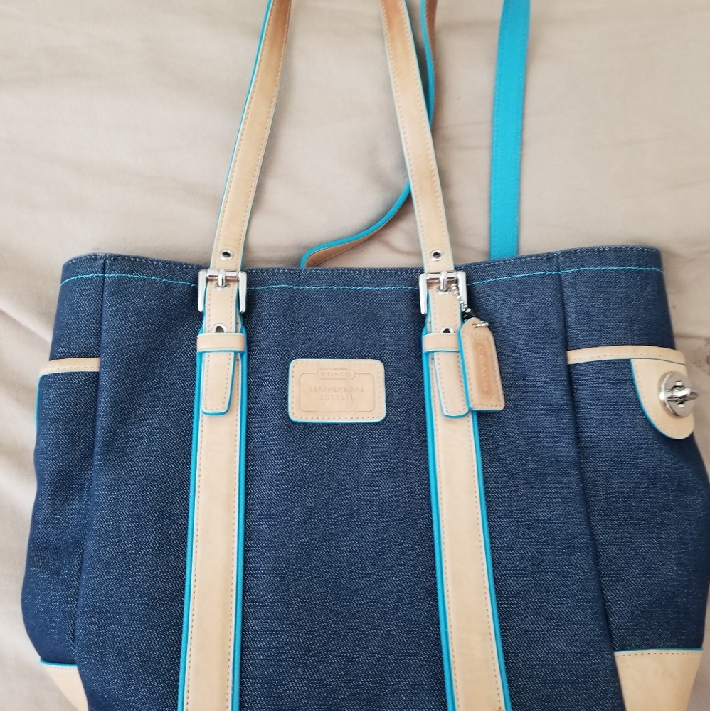 Coach Denim Hand Bag